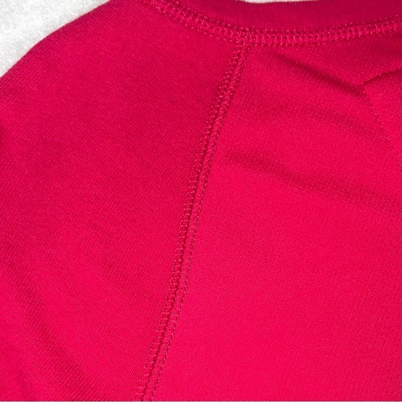 Abercrombie Kids sz M dark pink w sequin moose logo front long sleeve sweatshirt - Picture 8 of 12